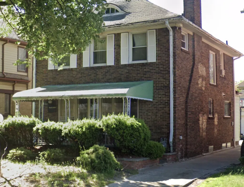 The Jones family home on Leslie Street in Detroit, where the alleged child neglect incident occurred.